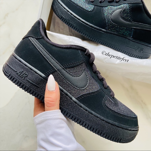 nike air force black glitter